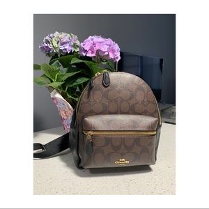 COACH CHARLIE Mini Backpack Signature